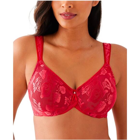 Wacoal Other - Wacoal 85567 Awareness Full Coverage Unlined Underwire Bra US Size 36G Red new